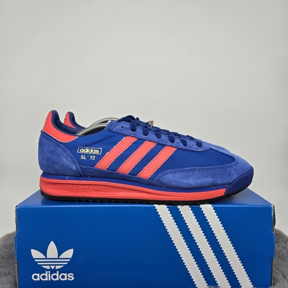 New adidas SL72 RS Blue Bright Red Men's Shoes Size 10 - Picture 4 of 9